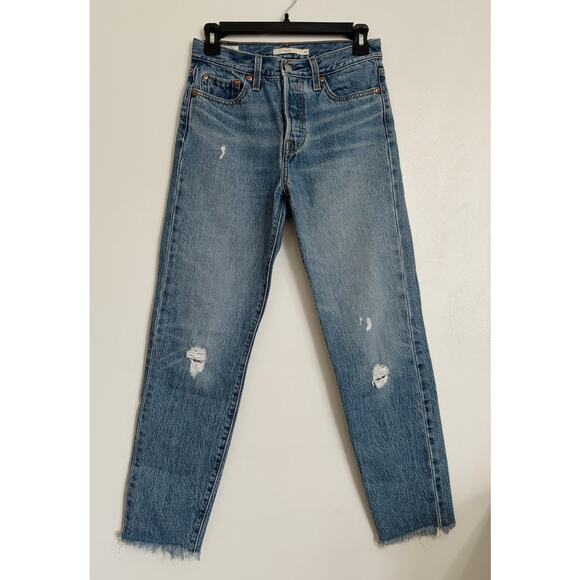 Mid Wash Levi's Wedgie High Waisted Jeans 26 - Picture 1 of 7